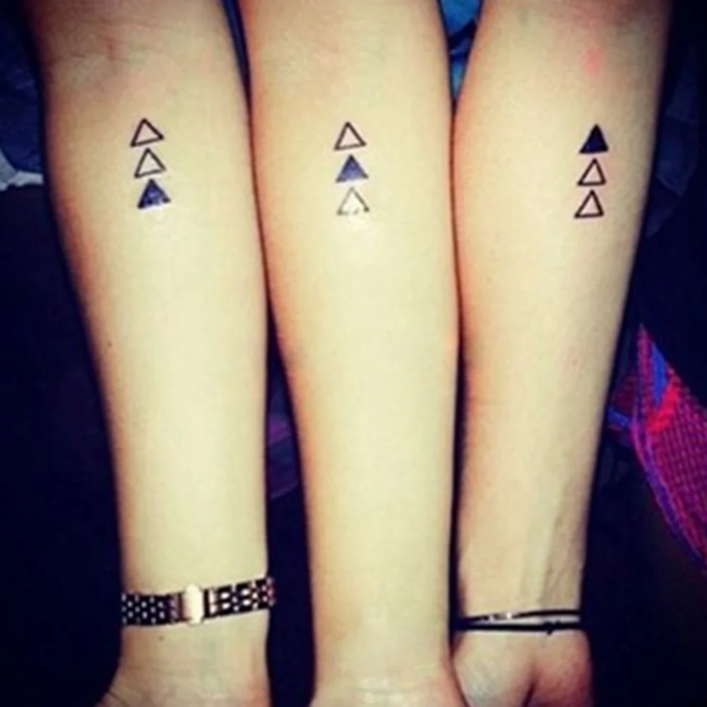 Временный боди арт тату наклейки геометрические Временные татуировки