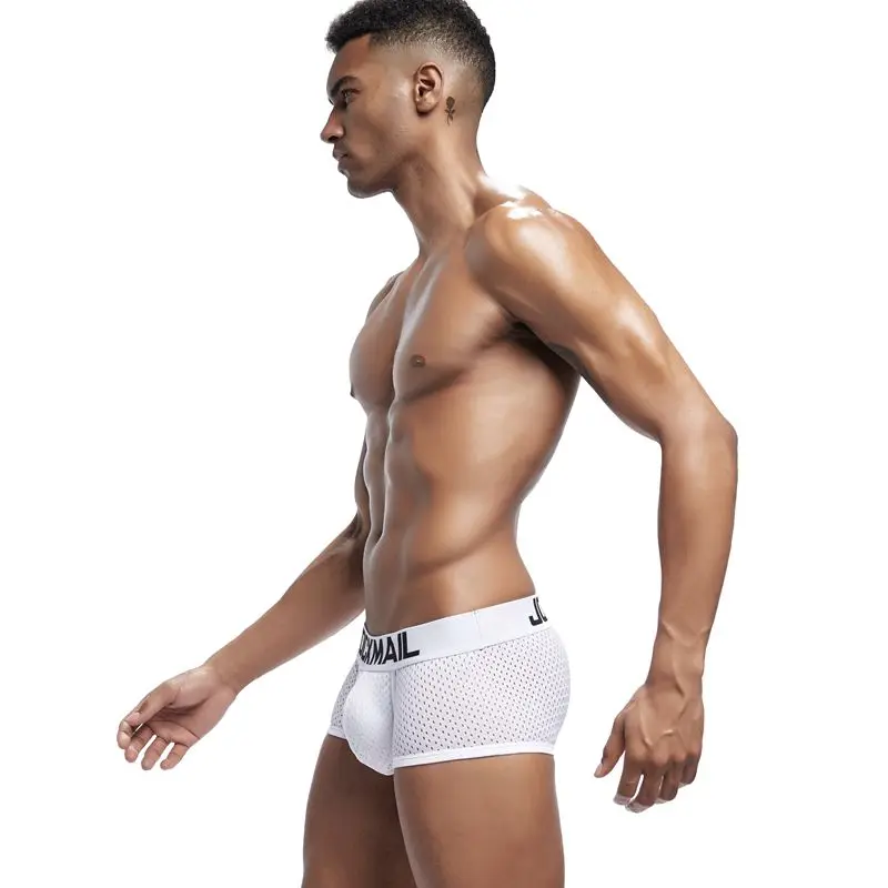 JOCKMAIL, новинка, сексуальное мужское нижнее белье, боксеры, дышащая сетка, мужские трусы, u-образные выпуклые мужские боксеры, мужские трусы, летняя мужская одежда