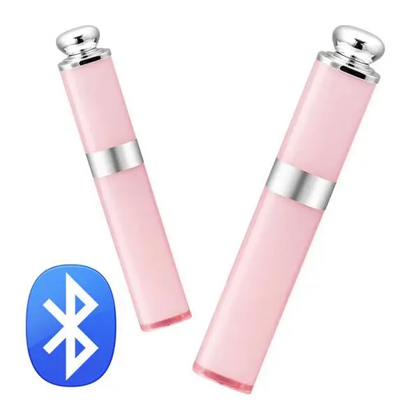 Розовый Портативный Беспроводной Bluetooth пульт дистанционного спуска затвора Губная помада Дизайн селфи палка для iphone Samsung смартфонов Self-portrait артефакт - Цвет: Розовый