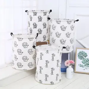 Корзина-органайзер для белья с изображением мультяшного кота