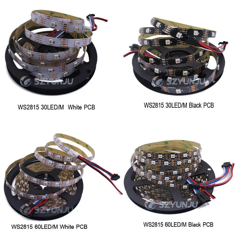 5 м-20 м комплект WS2815 30 светодиодный s/m RGB Мечта полноцветная умная Пиксельная