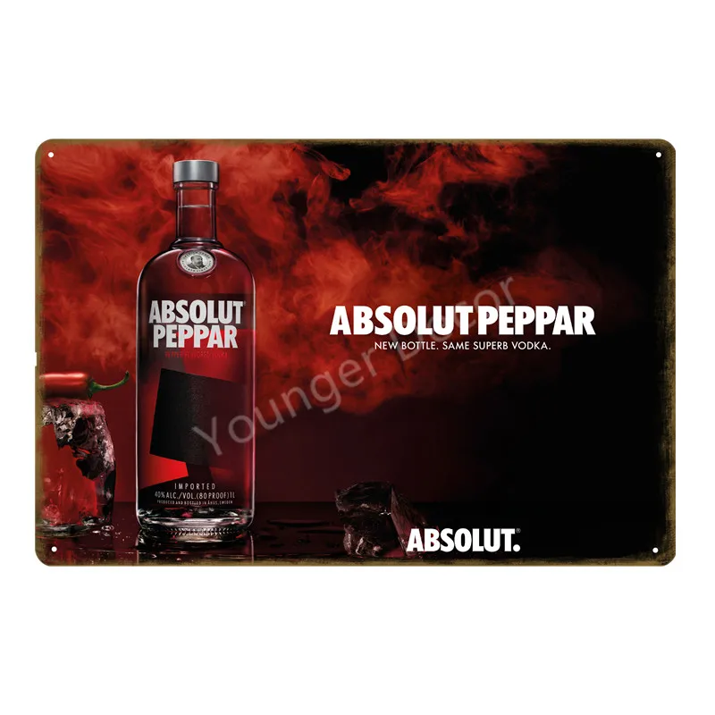 Absolut водка металлическая жестяная вывеска страна ШВЕЦИЯ Пиво Вино стены искусства печати железа плакат Винтаж Бар Паб домашний декор табличка YA205 - Цвет: SKU1319C