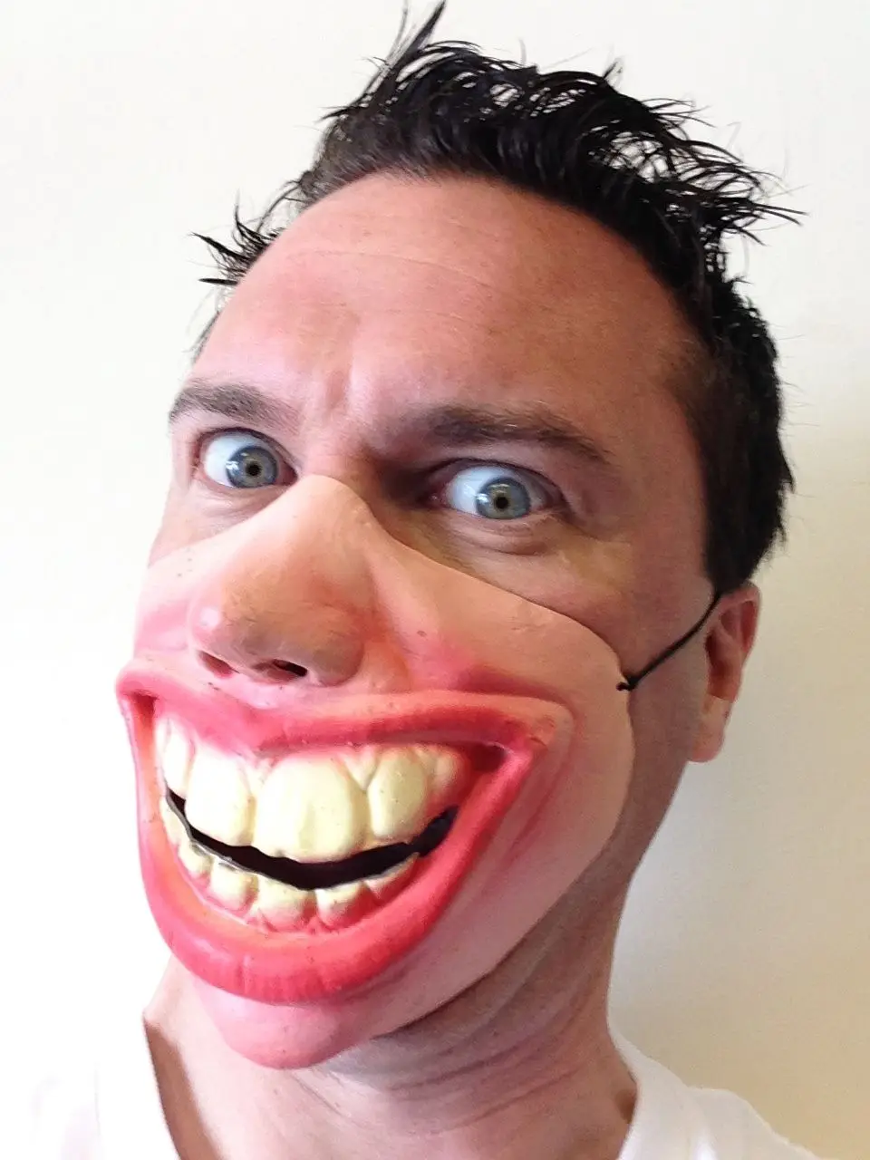 Funny Half Face Big Teeth Smile Grin Mask Masks Adult Child's Fancy Stag Party | Дом и сад