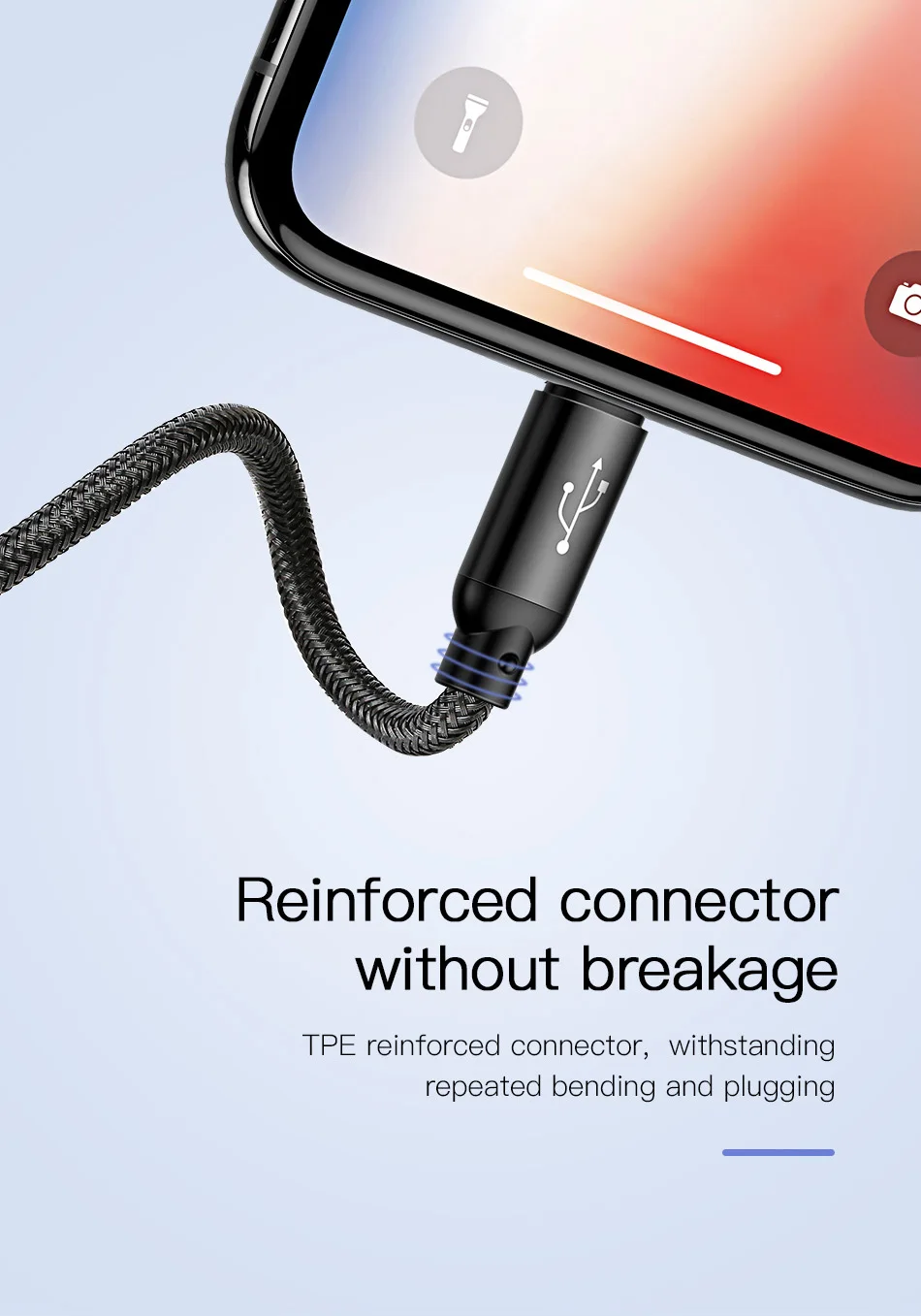 Baseus 3 в 1 USB кабель для iPhone samsung Xiaomi мульти Быстрая зарядка зарядное устройство usb type C type-c Micro USB кабель для мобильного телефона