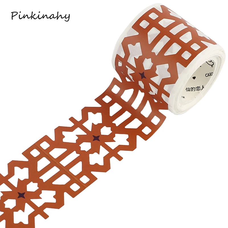 Винтажный стиль кружевная бумага cut васи лента клейкая DIY Скрапбукинг стикер