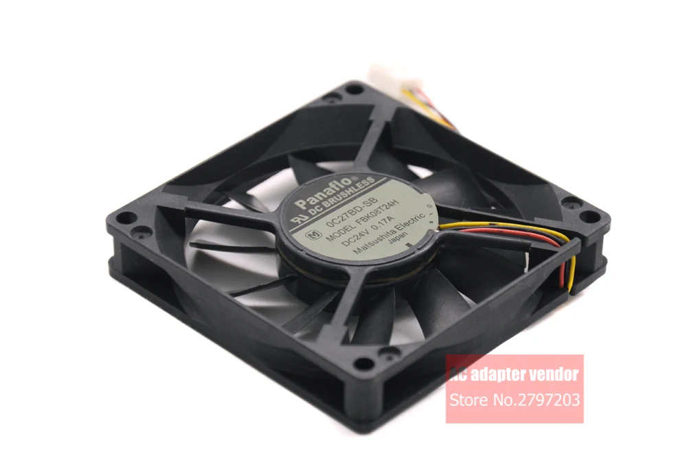 Вентилятор охлаждения Panaflo FBK08T24H DC 24 В 0 17 а 80*80*15|cooling fan|24v dc cooling fan24v fan |
