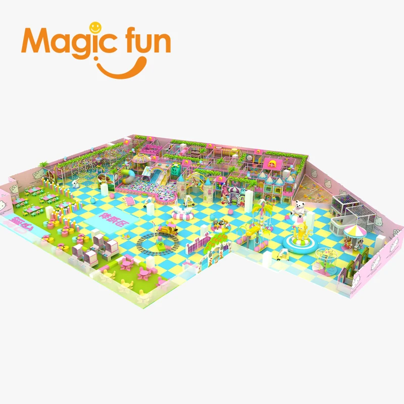 Детская игровая площадка Magic Fun, горка из пластика, оборудование для развлечений на открытом воздухе, большой задний двор (art.: 7a6fb709b) - 7a6fb709b