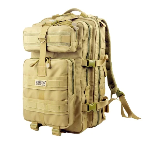 Brown 45L Seibertron Открытый тактический рюкзак 3P MOLLE сумка для пешего туризма кемпинга EDC рюкзак компактный пакет сумка для вершины 30л/45л Водонепроницаемый - Цвет: Brown 45L