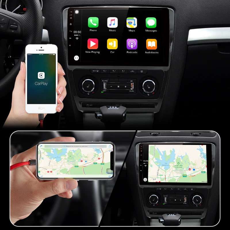 Junsun 4G+ 64G CarPlay DSP Android 8,1 автомобильный Радио Мультимедиа Стерео Аудио плеер gps 2 Din для hyundai Santa Fe 2 2006-2012 без DVD