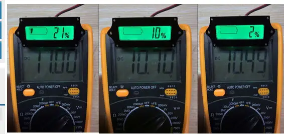 12v 24v 36v 48v lead acid battery indicator Acid batteries Capacity Tester digital LCD meter for car | Электронные компоненты и