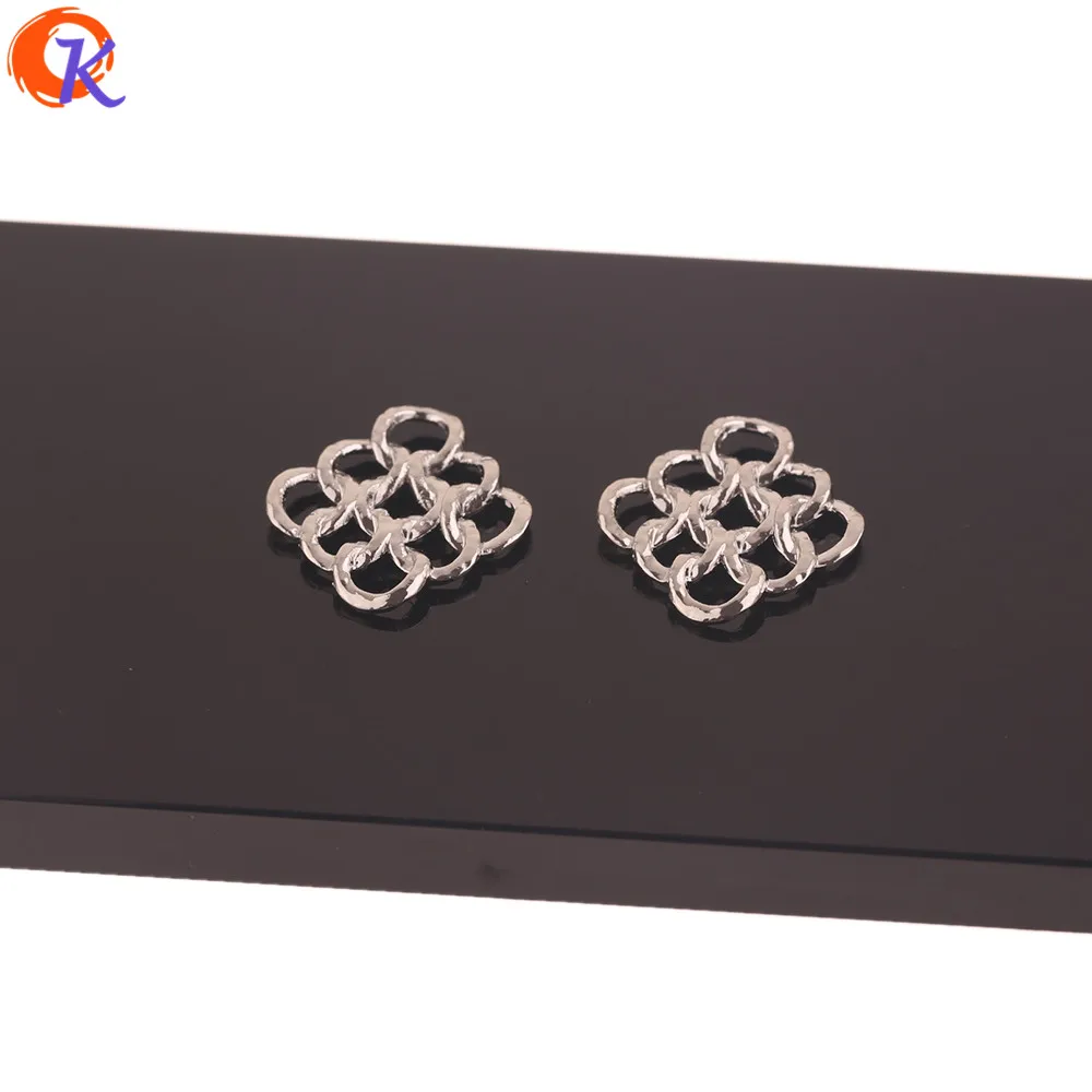 

Cordial Design 100Pcs 23*27MM Earrings Accessories/DIY Jewelry Making/Net Shape/Rhodium/Hand Made/Jewelry Findings Component