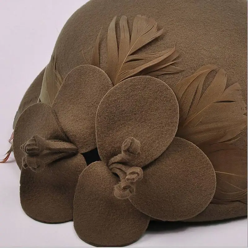 Женская винтажная фетровая шляпа из шерсти 6 цветов 2018|wool felt fedora|fashion fedorafelt hat |