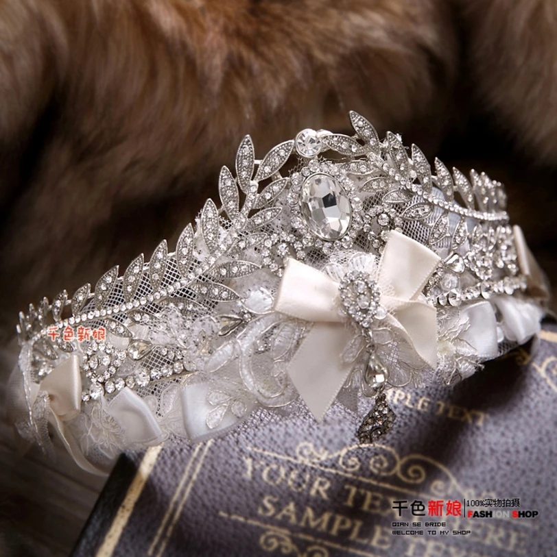 Свадебная Корона Эльф Королева ручной работы кружева свадебные аксессуары для