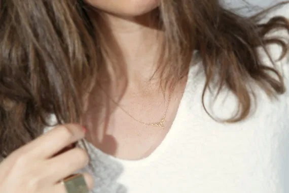 Высокое качество себе ожерелье 2015 модные Просто золотое сиамские длинные