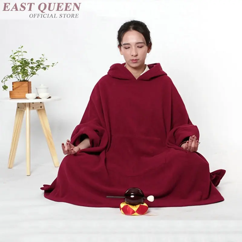 Плащ с капюшоном Buddist подушка Женский длинный халат для медитации товары
