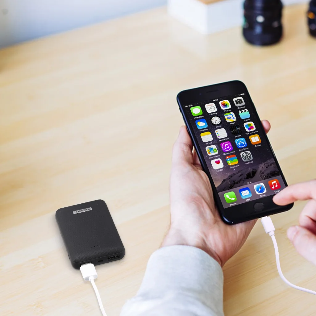 Floureon 10000 mAh Мощность bank Dual USB Портативный внешний Батарея Зарядное устройство 5 V 2A мобильного телефона Батарея Зарядное устройство для iPhone X samsung