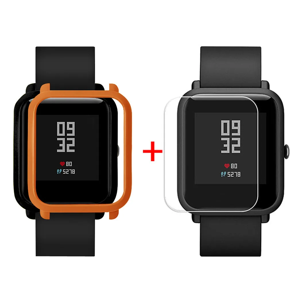 Защитный чехол тонкий Цветной корпус из поликарбоната защитный для Huami Amazfit Bip Younth