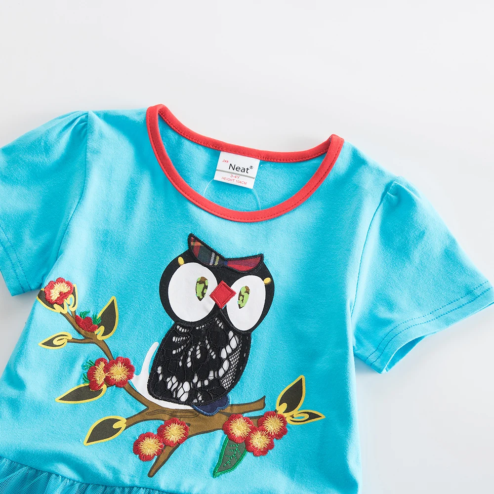 Neat/летняя детская одежда из хлопка и сетки с круглым воротником для маленьких