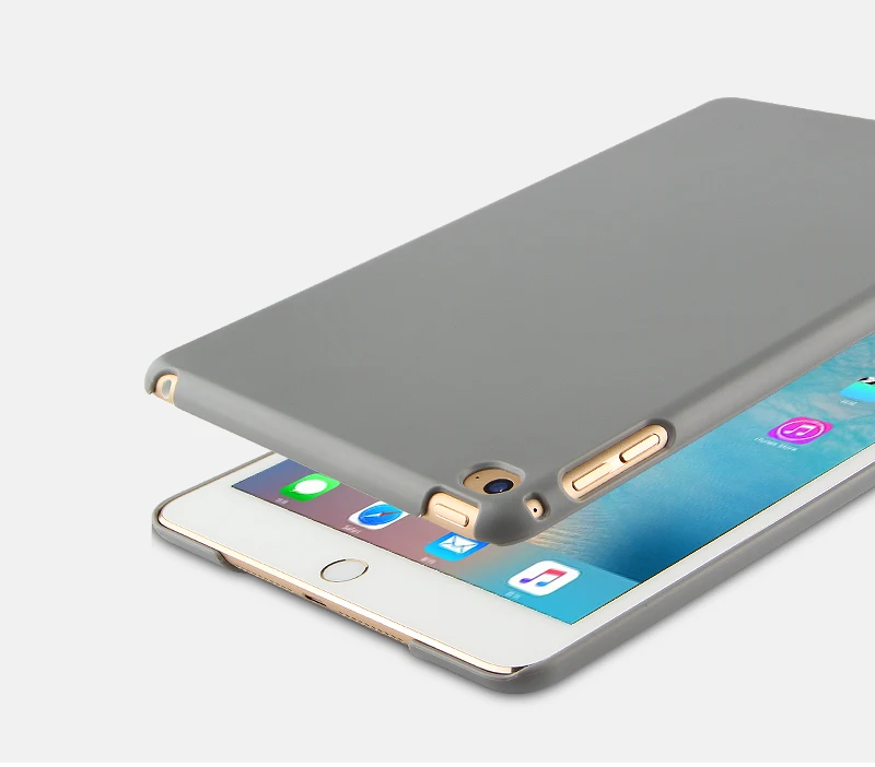 Ультратонкий пластиковый жесткий чехол книжка для планшета Apple iPad Mini 4 7 9