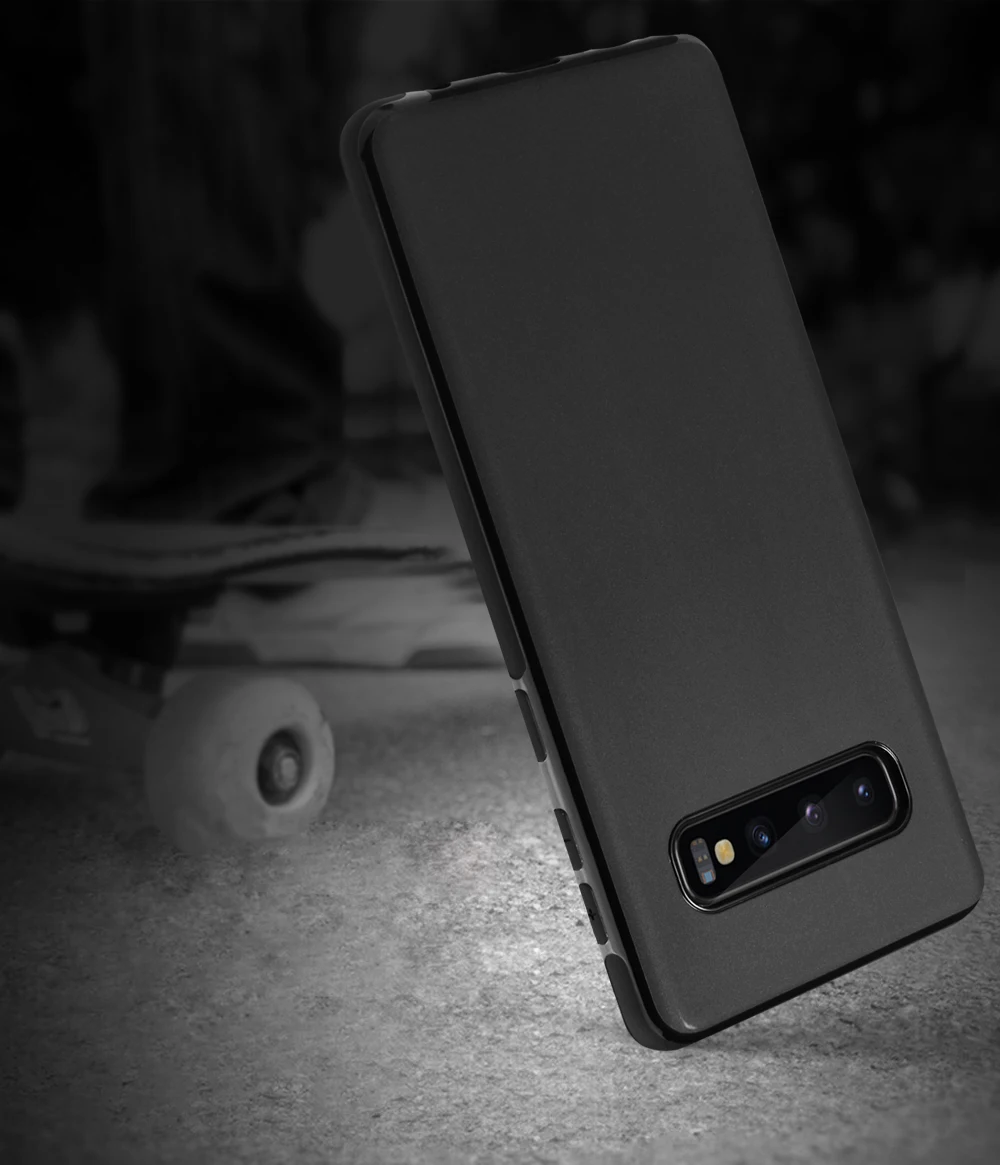 Магнитный автомобильный держатель для Samsung Galaxy S10 мягкий чехол из ТПУ с