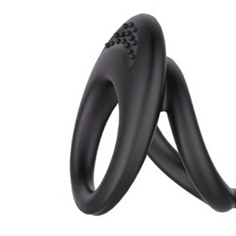 Двойное кольцо из силикона для мужчин на пенис длительная задержка Кольца пениса