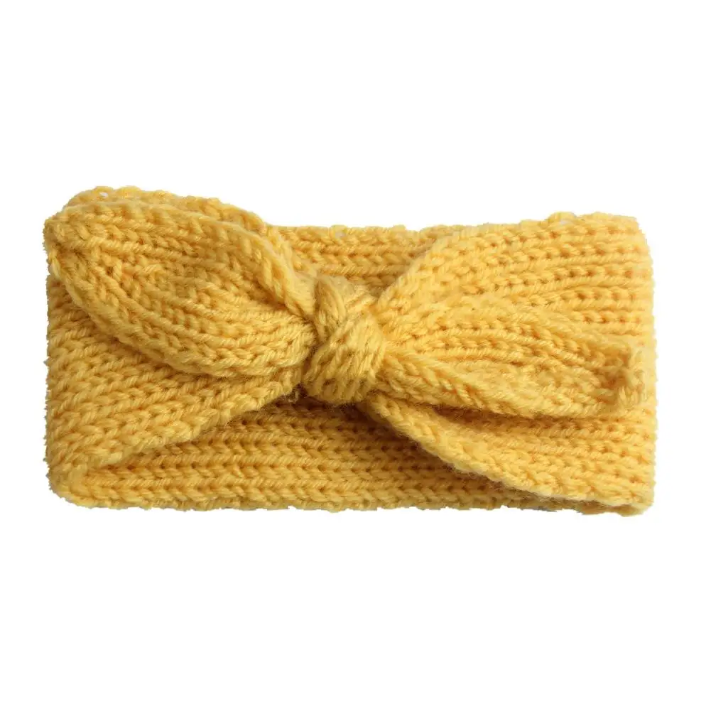 

New Children's Super Cute Rabbit Ears Wool Hair Band Baby Knitted Earmuffs Hair Belt Fashion Hair Band