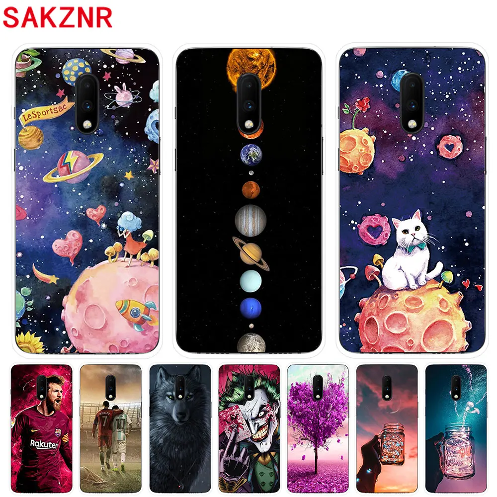 Soft Silicone Case For Oneplus 7 Cases 6.41 inch Transparent Phone Back Cover Couqe |