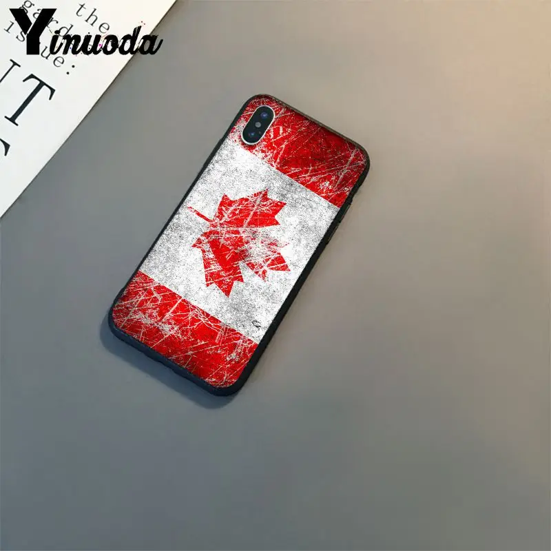 Yinuoda Canada flag Phone Case for iPhone 8 7 6 6S 6Plus X XS MAX 5 5S SE XR Cover 11 pro max | Мобильные телефоны и