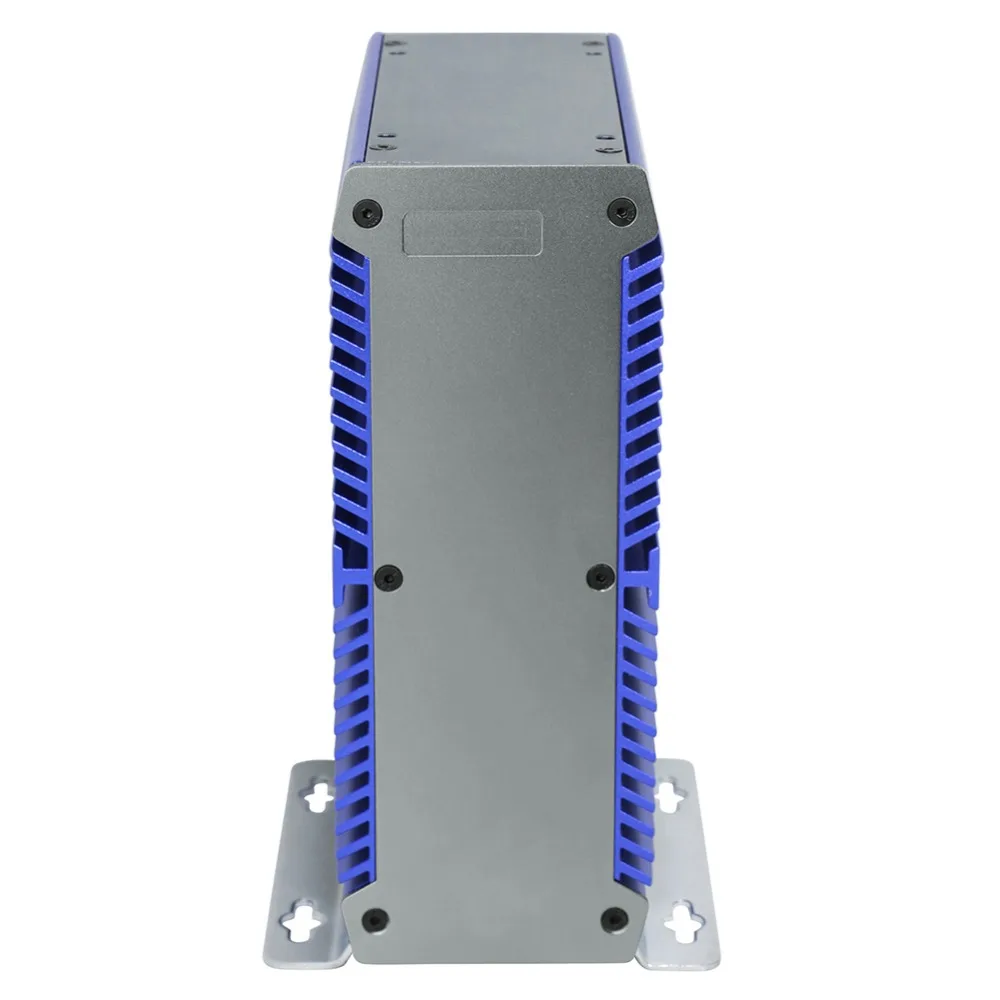 Промышленный мини-ПК синий ITX чехол Intel Core i5 7200u 2 Lan Turbo Boost 3,1 ГГц Barebone Linux мини-ПК с поддержкой 9~ 36 В с широким напряжением