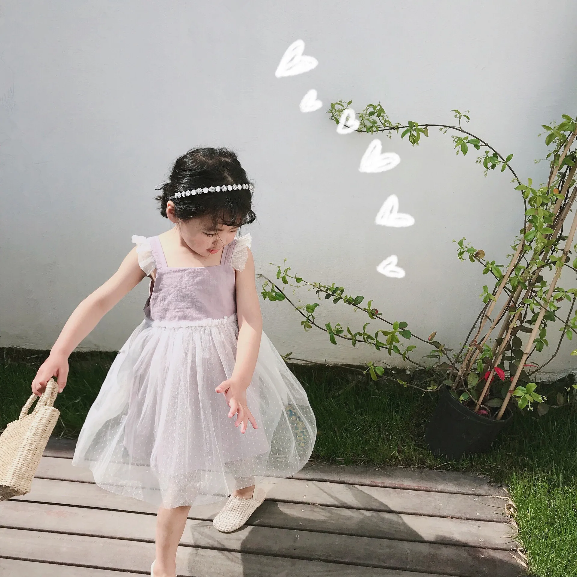 Summer fashion baby girls mesh princess dress 1-6 years cute all-match Dance dresses | Детская одежда и обувь