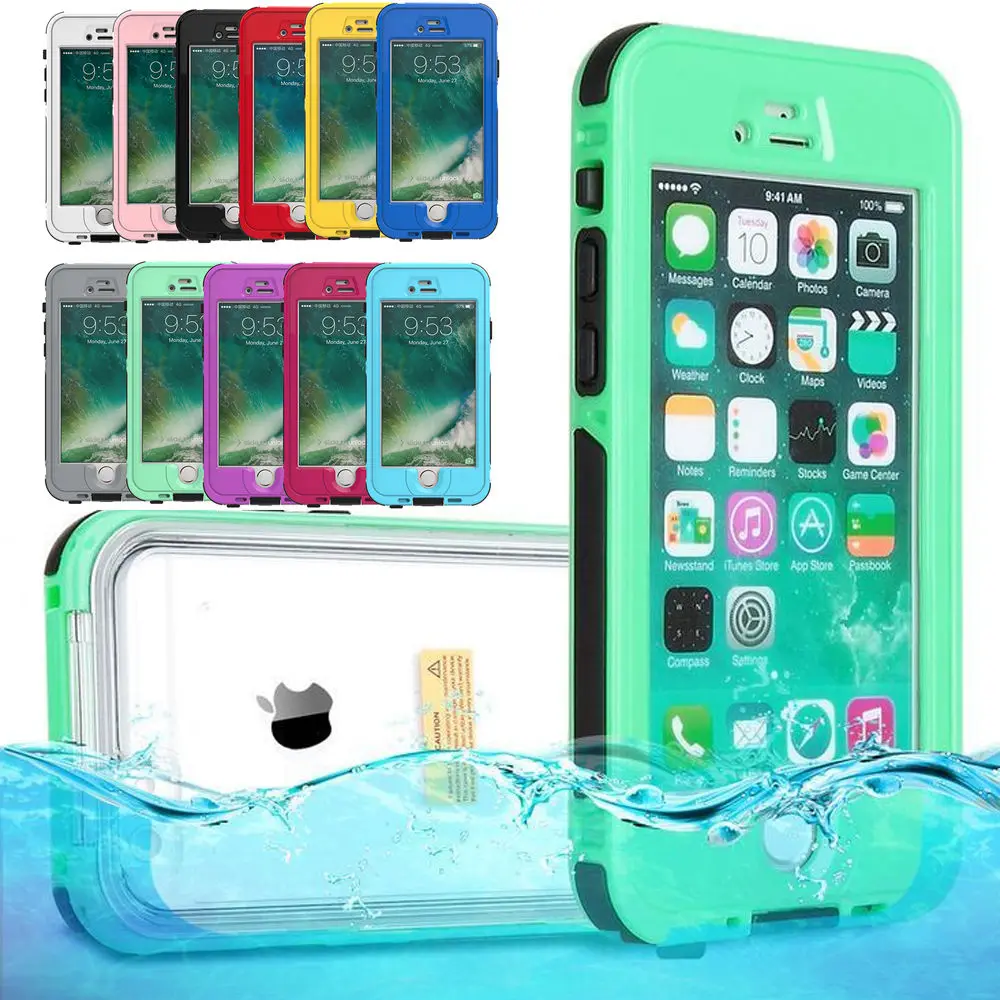 Водонепроницаемый snowproof противоударный призма защитный полный Чехол для iPhone 6 6S 7