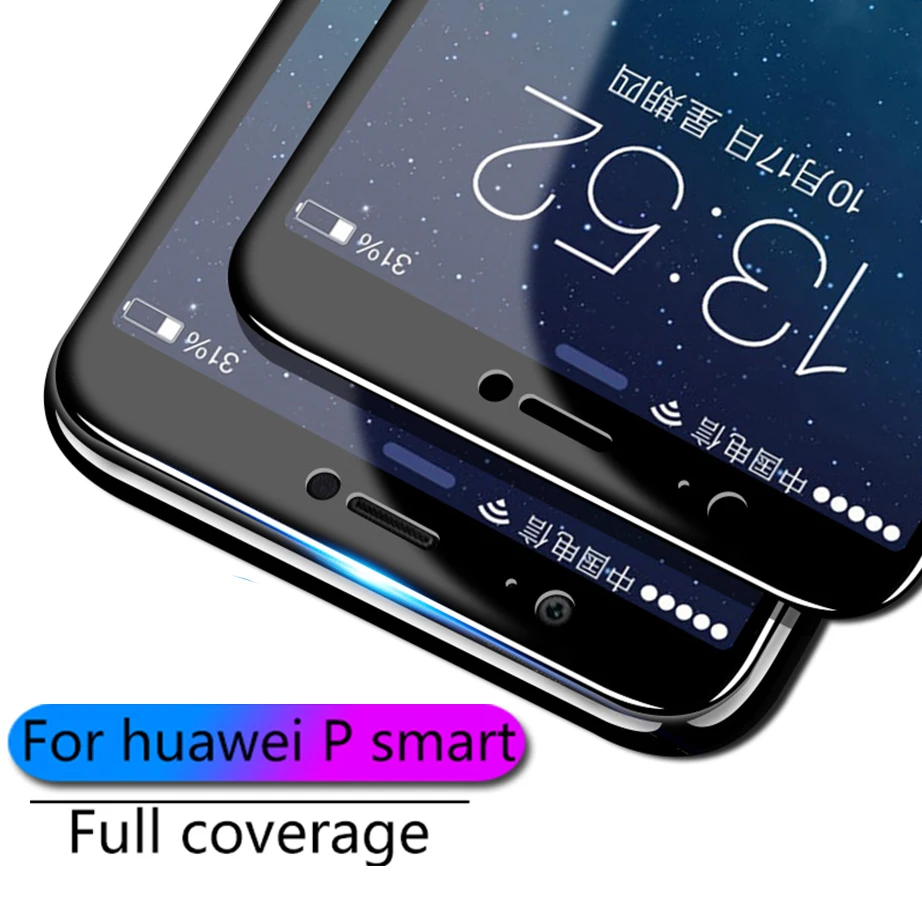 Полностью закаленное стекло 9h для Huawei P интеллектуальная защита экрана с двумя