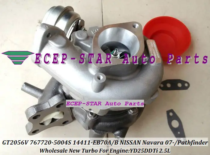 GT2056V 767720 -0001 14411-EB70A 14411 EB70B EB70C EB70A Турбо для NISSAN NAVARA Pathfinder YD25DDTi YD25 2.5L