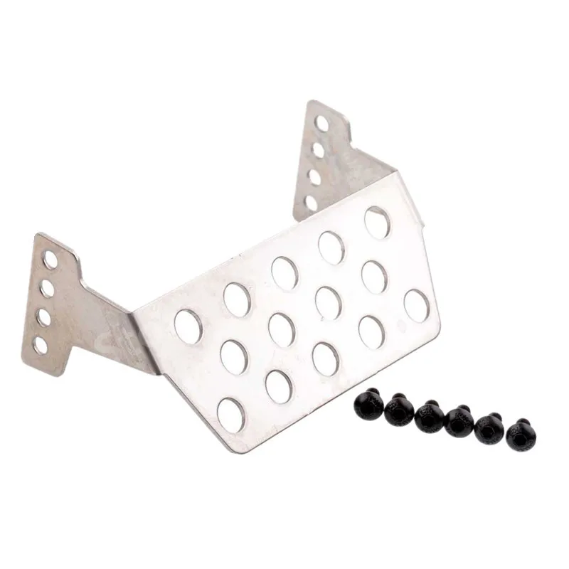 RC Cars Aluminium Alloy Front Rear Chassis Armor Protection Plate For 1/10 1:10 Crawler Car Traxxas RC4WD TRX-4 TRX4 T4 | Игрушки и