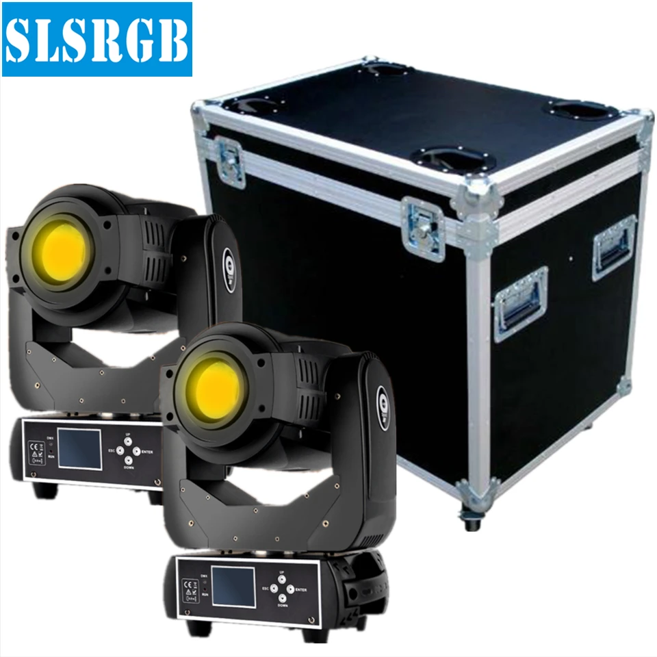 

2pcs/lot Flight case 90W LED moving head Spot light LED Disco DJ Party Stage Lights