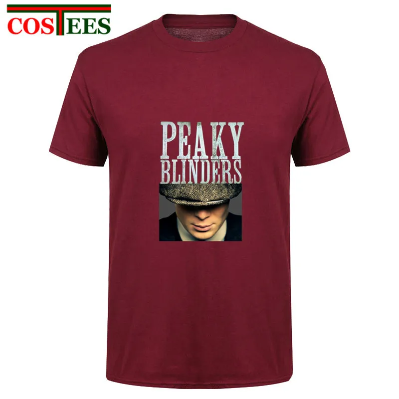 2018 vestido по заказу Peaky Blinders Футболка Мужская винтажная Shelby Bros футболка Blinder Ретро