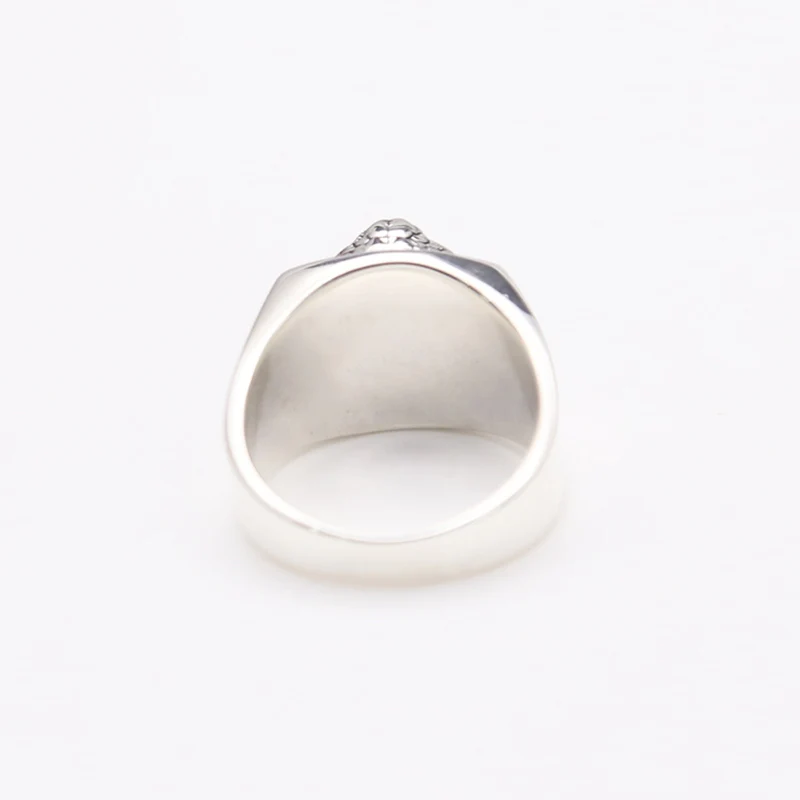 Таиландское Винтажное кольцо 100% реальное искусственное серебряное мужское с