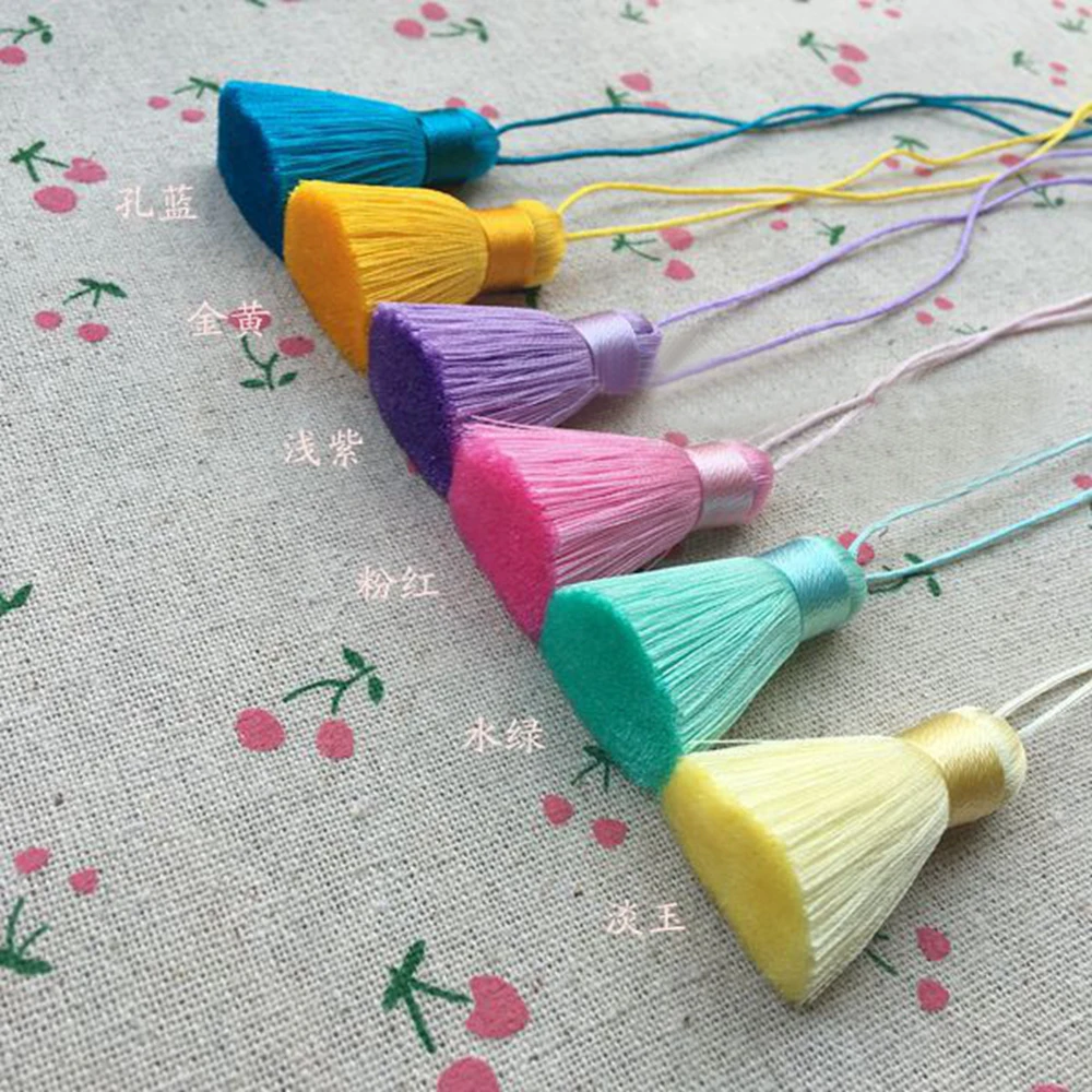 2 шт./упак. 5 см Сатиновые туфли с бахромой кисточками щетка для занавесок