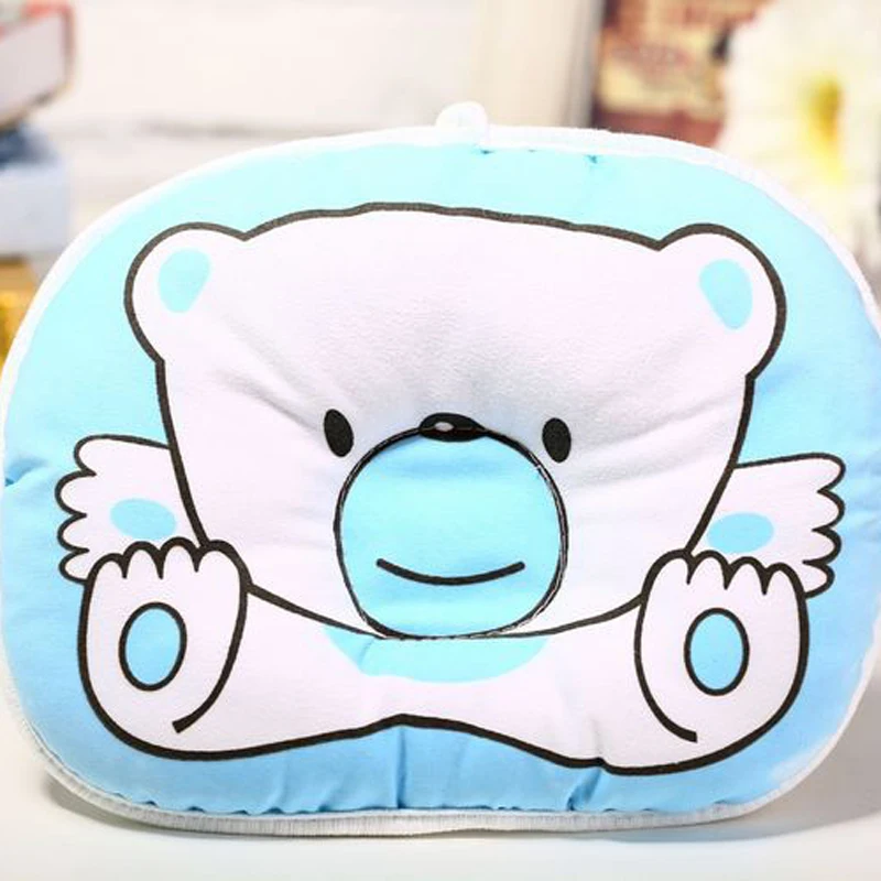 Подушка с рисунком медведя для новорожденных подушка сна защитой от плоской