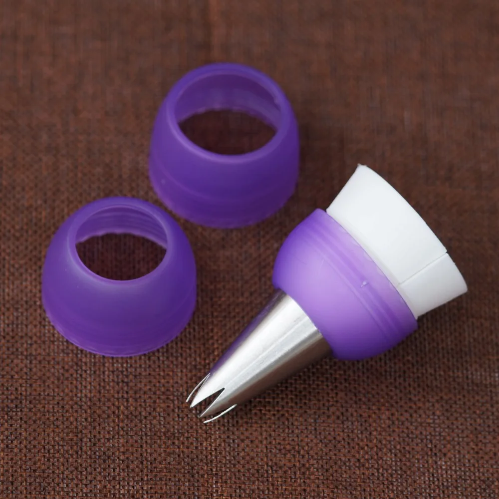 Трехцветный Соединительный прибор для кондитерского крема с наконечниками