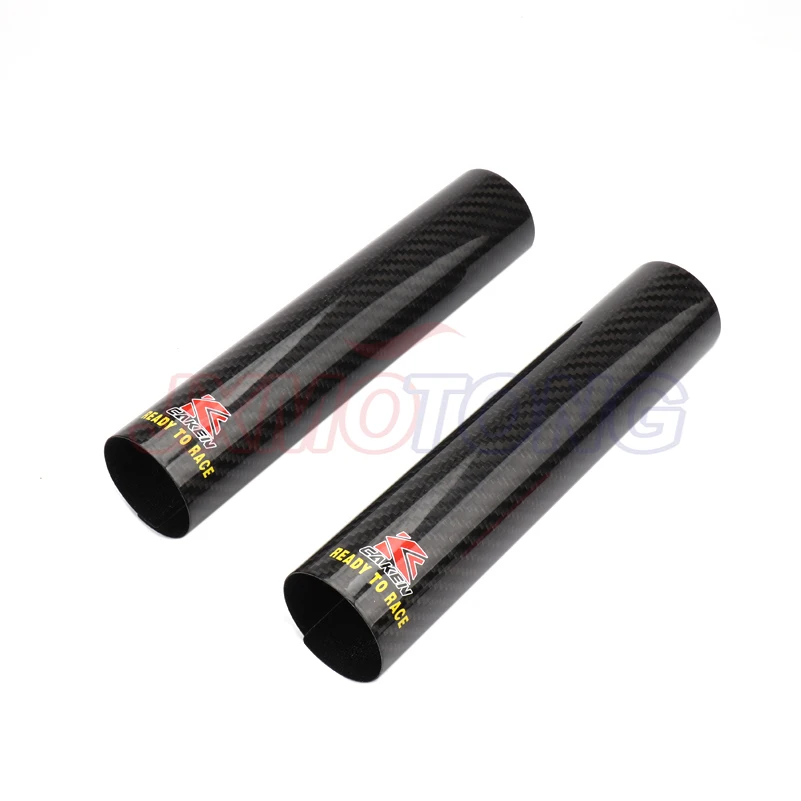 

250*52mm Carbon Fiber Front Fork Shock Absorption Guard Wrap Cover For Motocross Honda KTM Kawassaki Suzuki Yamaha Dirt Bike