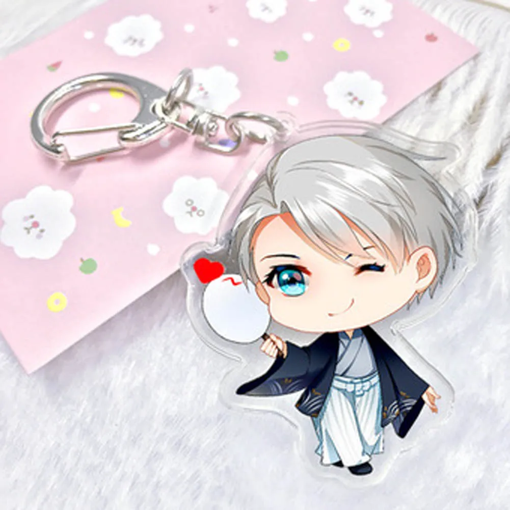 Новинка брелок для телефона с персонажами из аниме Yur on Ice Victor Nikiforov Yuri подвеска