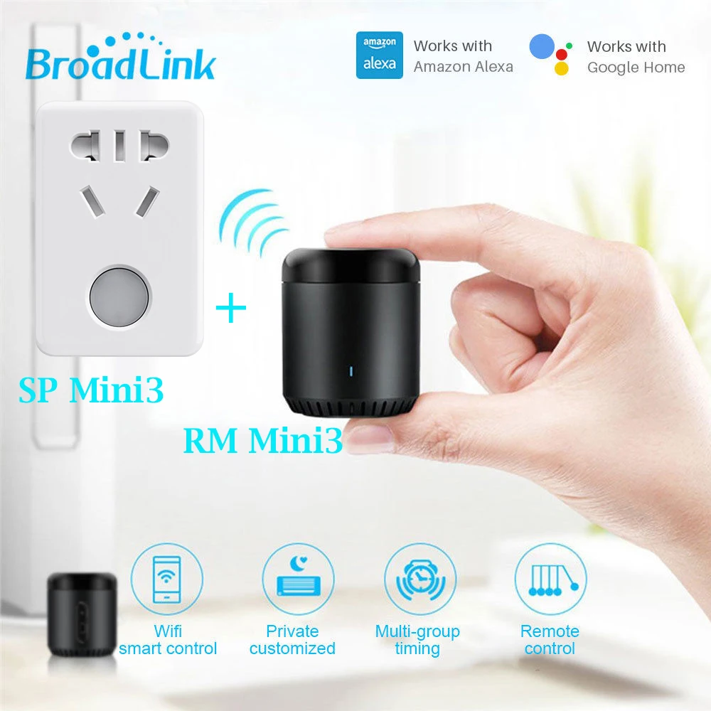 Broadlink умный дом RM Mini 3 Смарт-контроллер WiFi+ 4G+ ИК-приложение пульт дистанционного управления для Alexa Google Home SPMini 3 WiFi розетка AU Plug