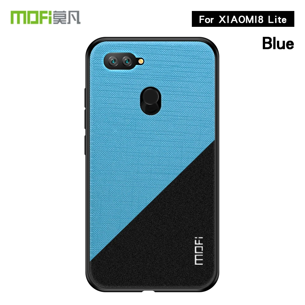 For Xiaomi Mi 8 Lite Case Cover MOFi PC + TPU Cloth Phone Cases Shockproof Back for Mi8 |
