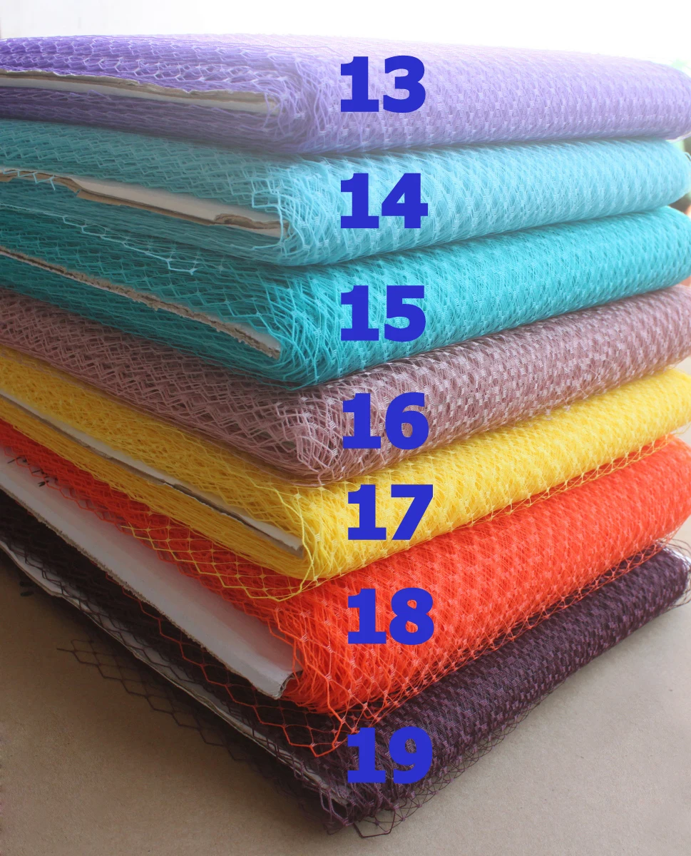 Фата в виде птичьей клетки шляпа с сеткой Вуалетка для невесты 10 ярдов/комплект 9