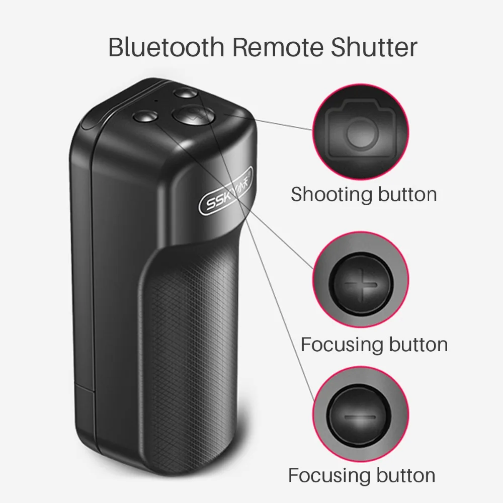 Wireless Booster Bluetooth Remote control Mobile Phone Holder Handle Selfie Button For IPhone Smartphones | Электроника