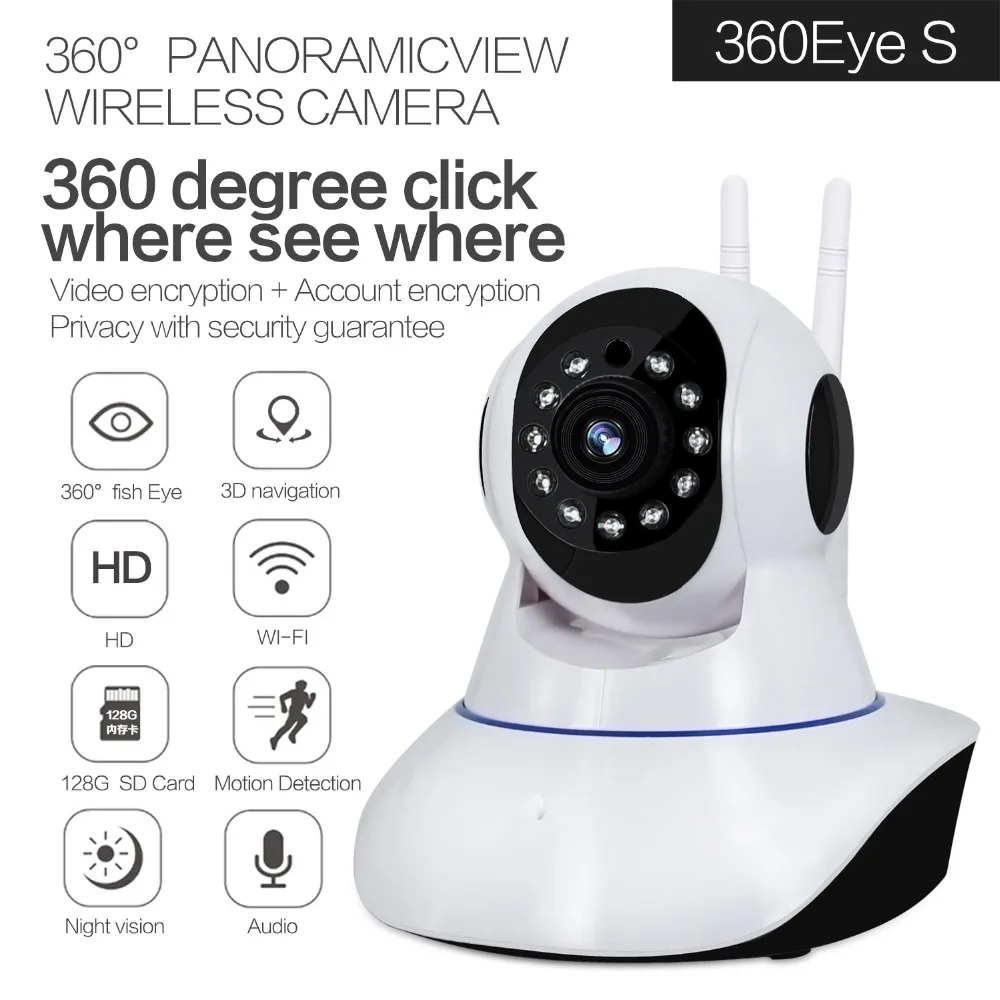 Wifi мобильный телефон камера приложение управление 360 градусов IP ребенок вращение