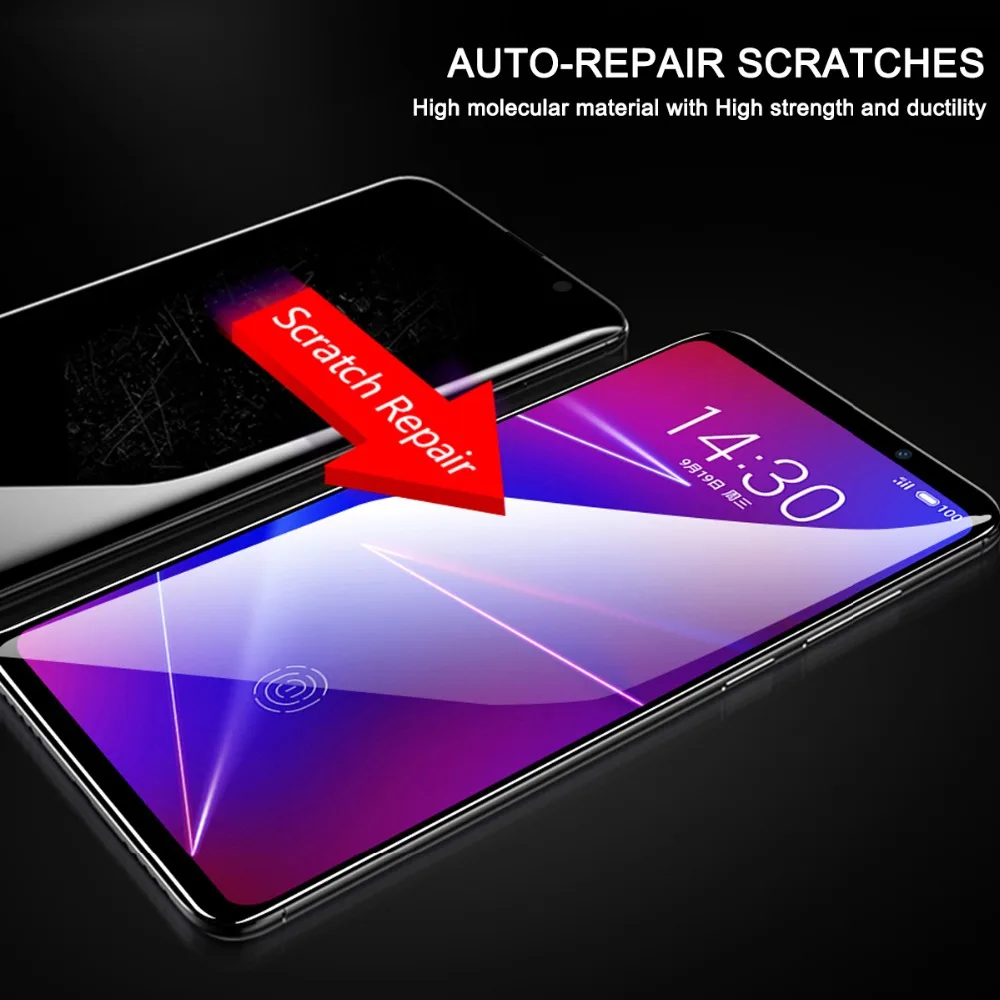 3D изогнутая мягкая нано Гидрогелевая пленка для Meizu 16X полная защита экрана 16 16th