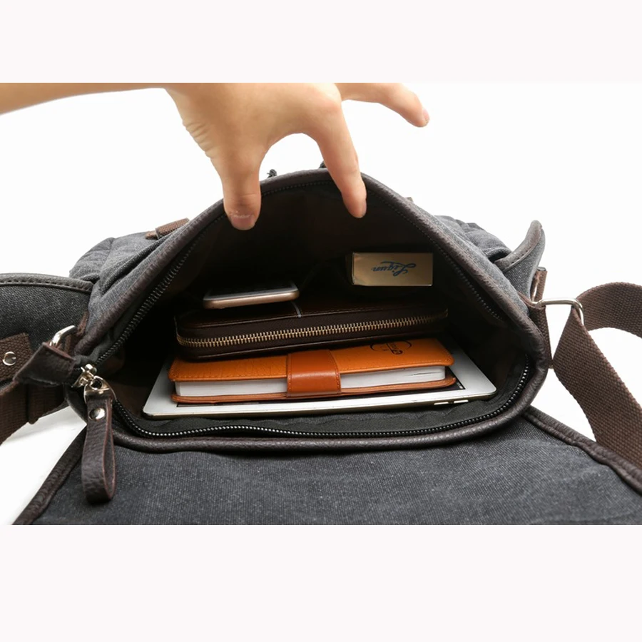 new 2018 hot sale vintage canvas men shoulder bag casual messenger bags high quality crossbody Laptop mochila escolar | Багаж и сумки