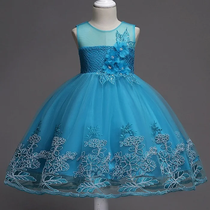 as pictures Vestidos/Детские праздничные Платья с цветочным узором для девочек; Рождественская одежда; вечерние платья без рукавов с большим бантом для маленьких девочек; платье принцессы на свадьбу - Цвет: as pictures